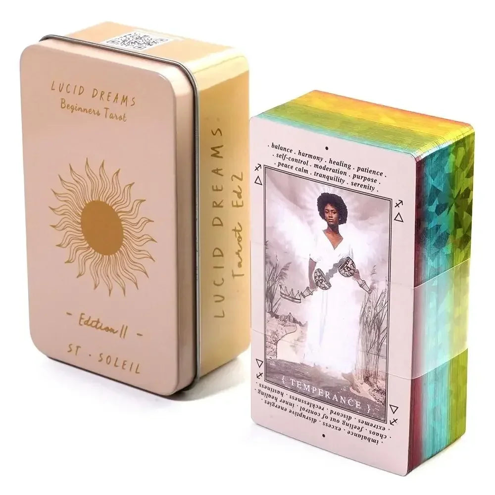 Lucid Dreams Beginner Tarot Deck – Tin Metal Box Edition