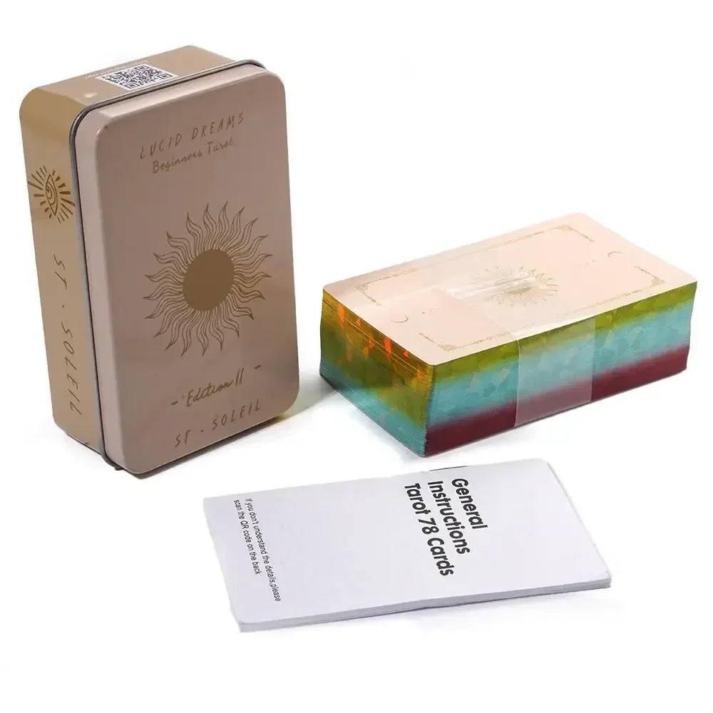 Lucid Dreams Beginner Tarot Deck – Tin Metal Box Edition
