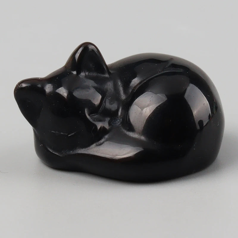 Crystal Cat Figurine