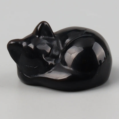 Crystal Cat Figurine