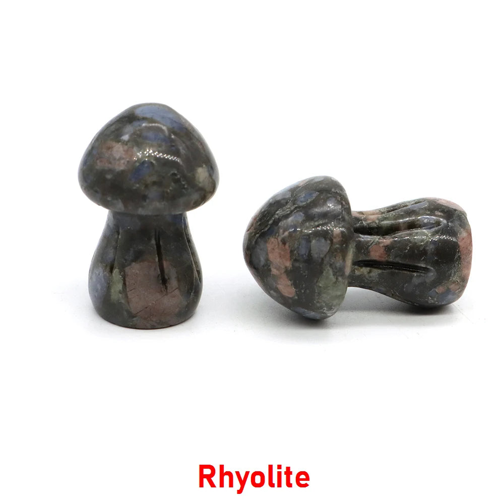 Natural Crystal Mushroom - 1.5 Inch