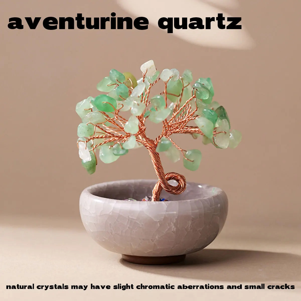 Crystal Gemstone Bonsai Tree – Copper Wire Art Decor