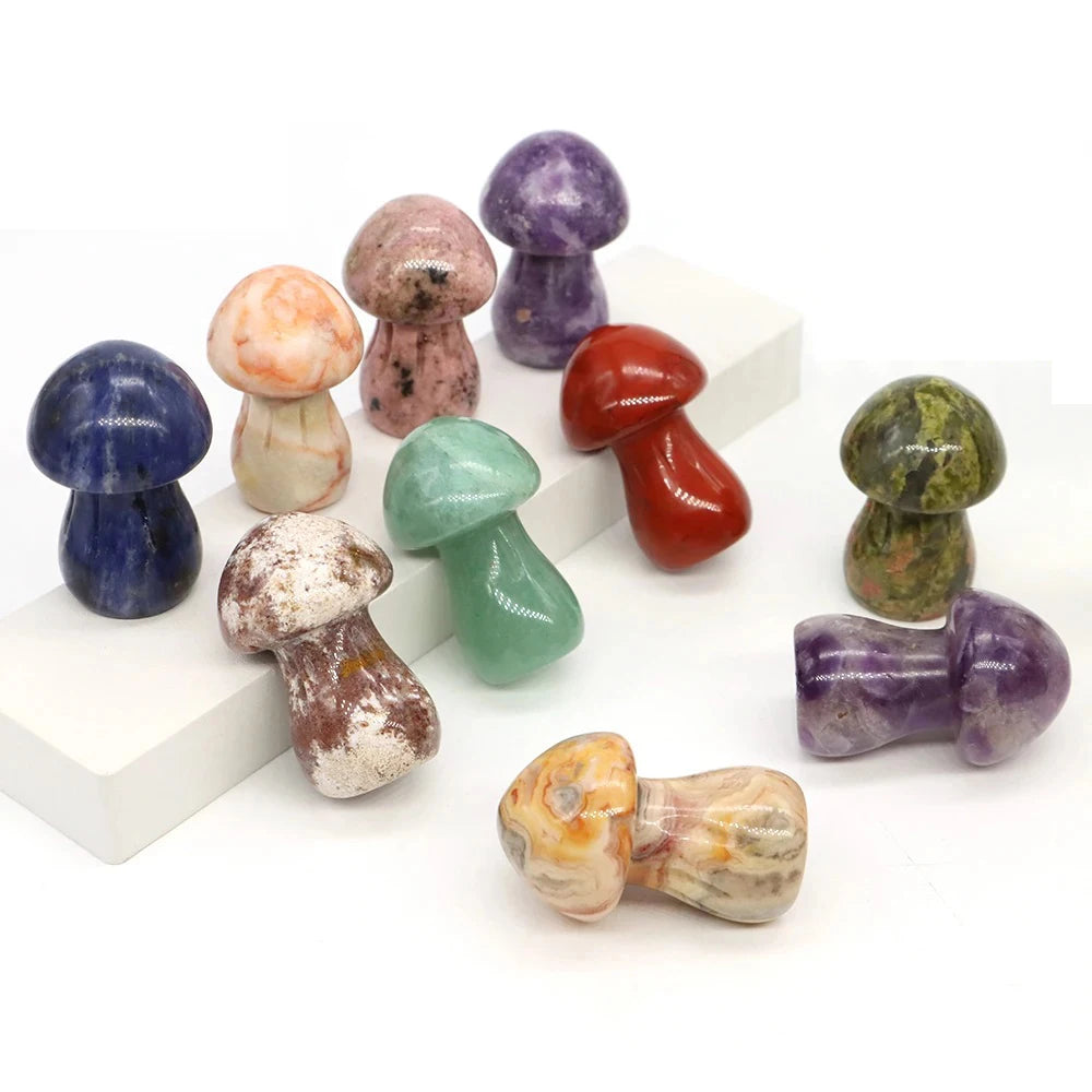 Natural Crystal Mushroom - 1.5 Inch