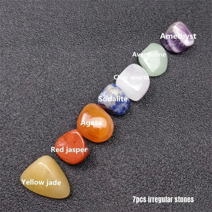 14-Piece Pointed Quartz Crystal Chakra Healing Set  – Perfect for Meditation & Bedroom Decor