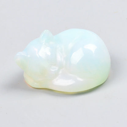 Crystal Cat Figurine