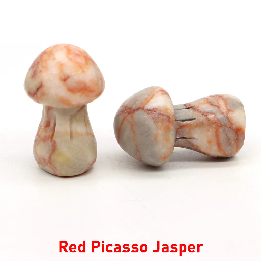 Natural Crystal Mushroom - 1.5 Inch