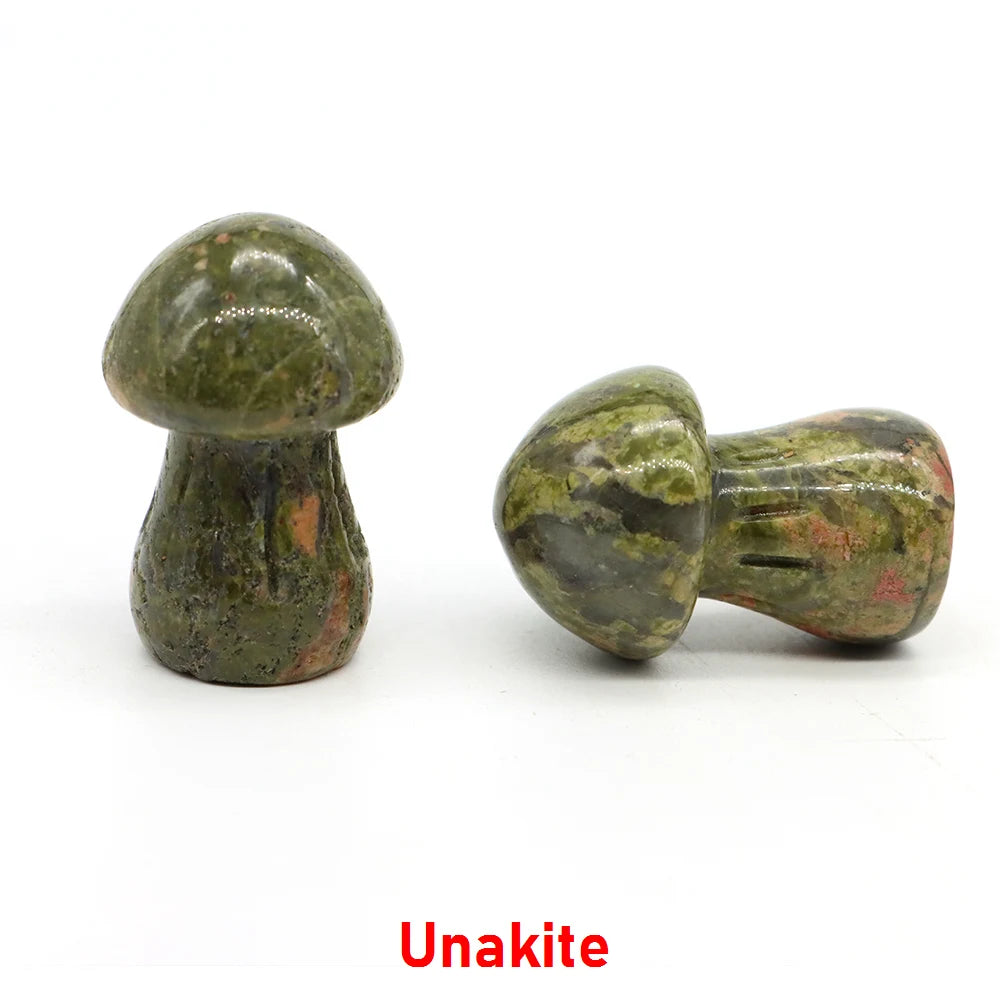 Natural Crystal Mushroom - 1.5 Inch