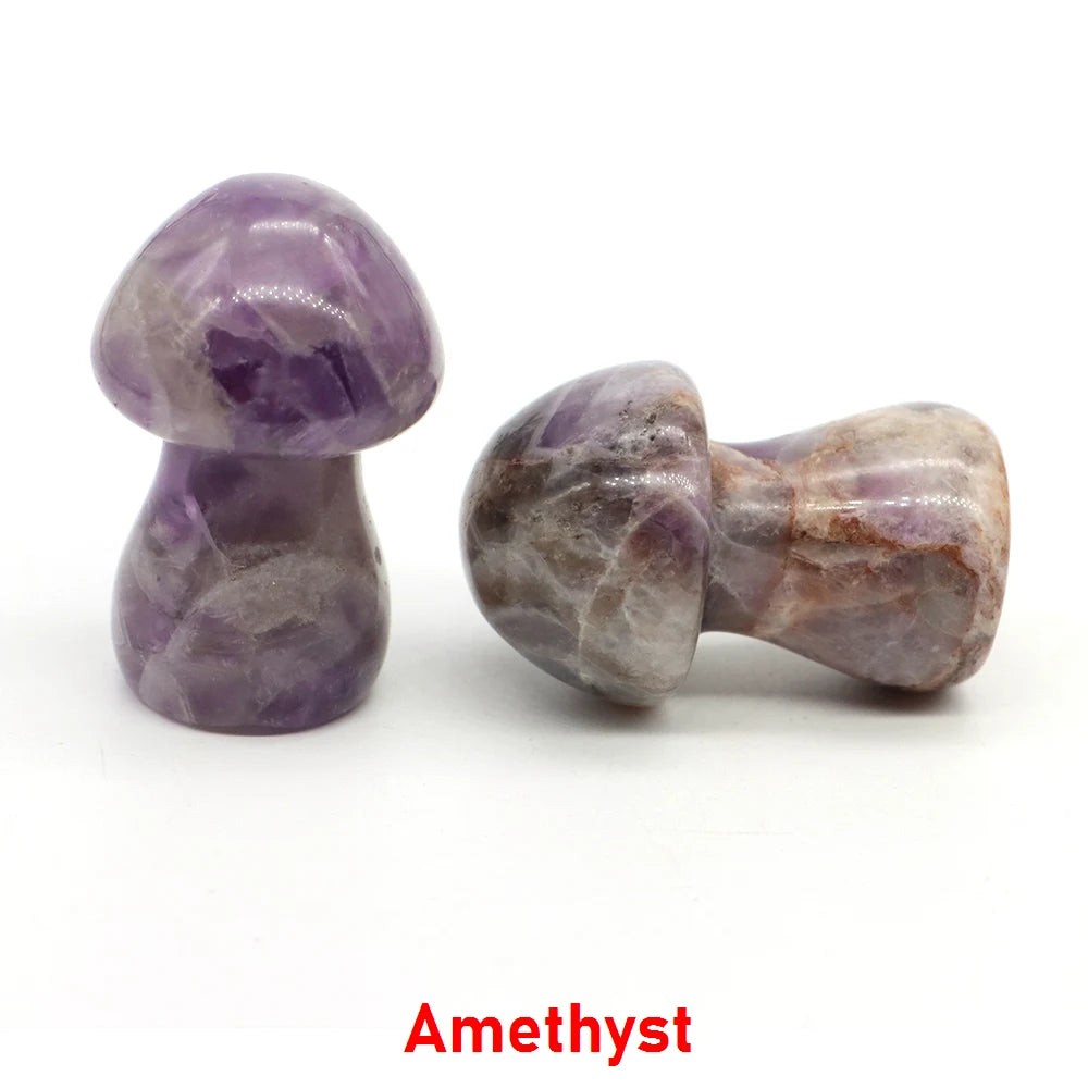 Natural Crystal Mushroom - 1.5 Inch