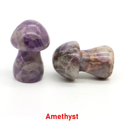 Natural Crystal Mushroom - 1.5 Inch
