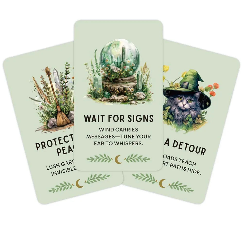 Mystic Whispers Oracle Cards – Dark Wisdom, Nature Magic & Insight