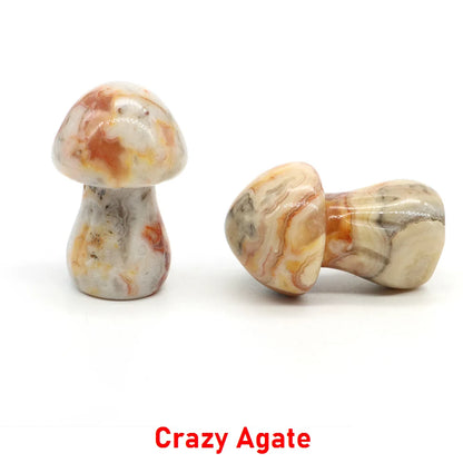 Natural Crystal Mushroom - 1.5 Inch