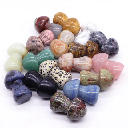 Natural Crystal Mushroom - 1.5 Inch