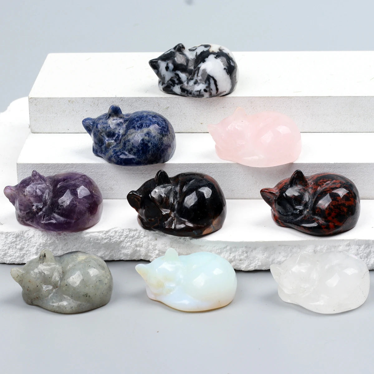 Crystal Cat Figurine