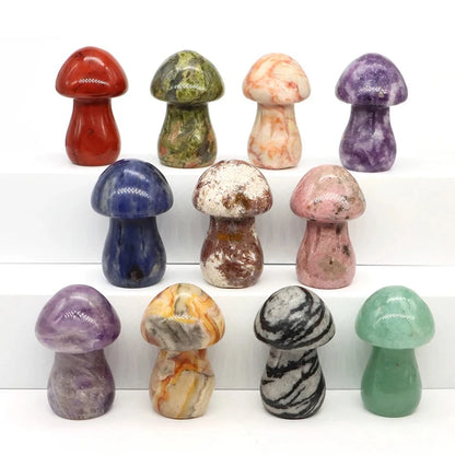 Natural Crystal Mushroom - 1.5 Inch