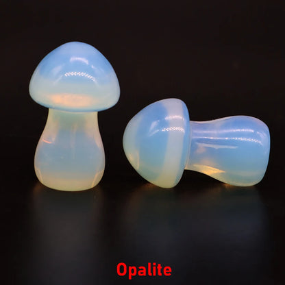 Natural Crystal Mushroom - 1.5 Inch