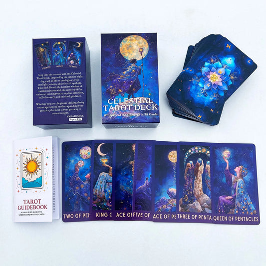 Celestial Tarot Deck – Whispers of the Universe in 78 Cards