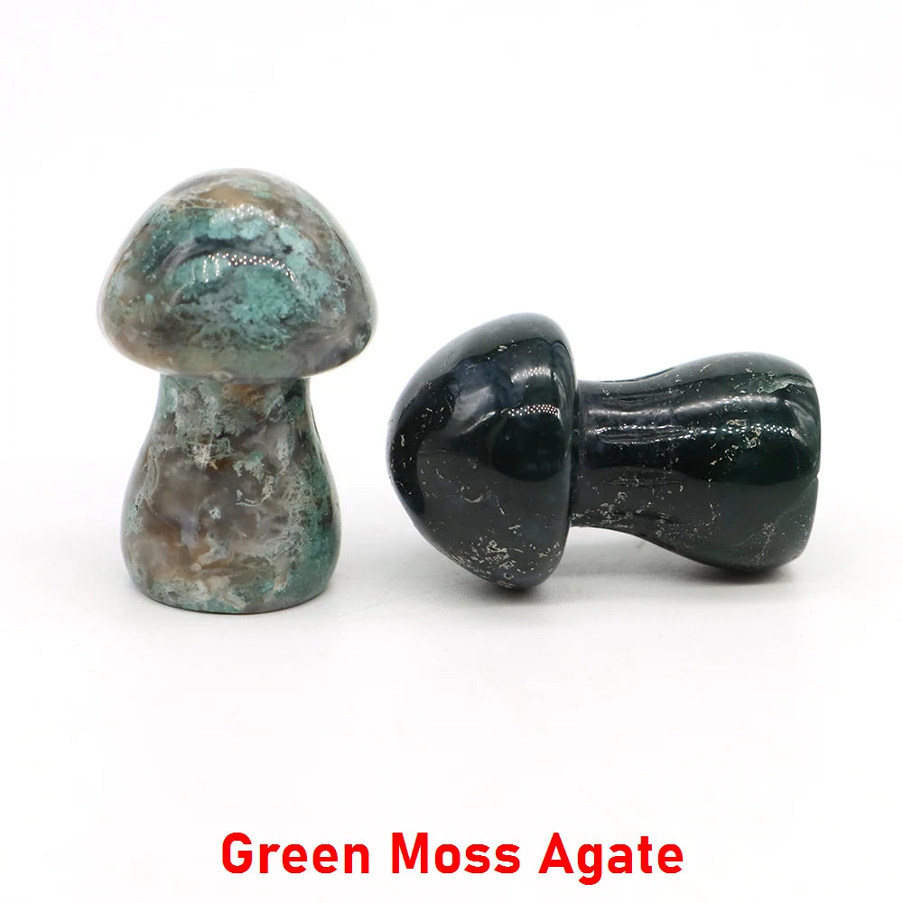 Natural Crystal Mushroom - 1.5 Inch