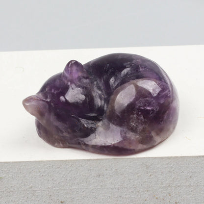 Crystal Cat Figurine