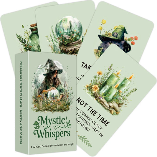 Mystic Whispers Oracle Cards – Dark Wisdom, Nature Magic & Insight