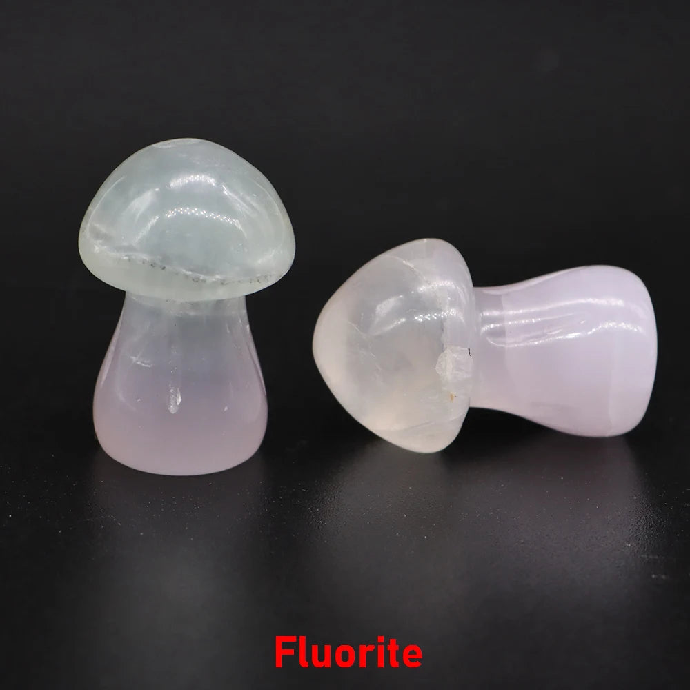 Natural Crystal Mushroom - 1.5 Inch