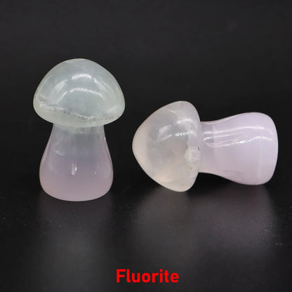 Natural Crystal Mushroom - 1.5 Inch