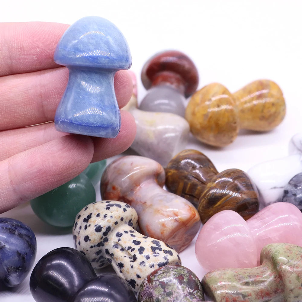 Natural Crystal Mushroom - 1.5 Inch