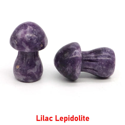 Natural Crystal Mushroom - 1.5 Inch